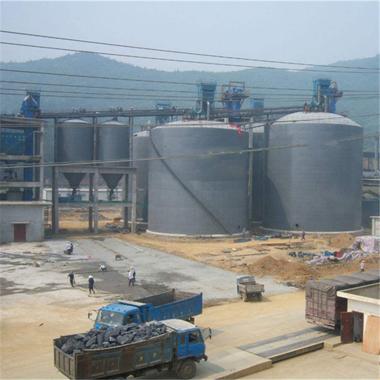 北京水泥钢板仓2座3000吨青岛项目进入施工